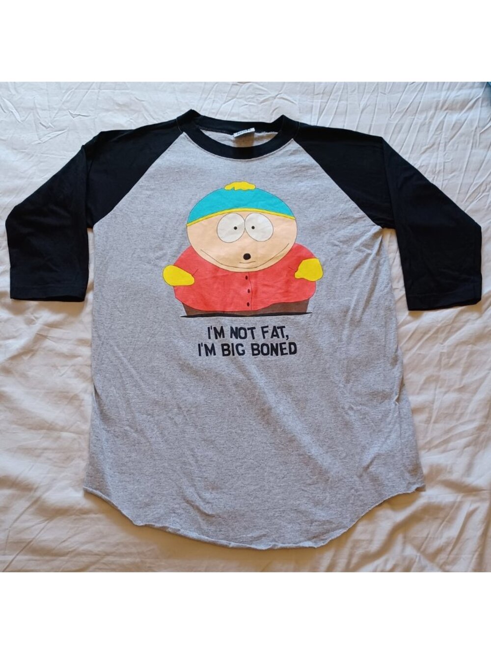 Y2K 1997 Stanley Desantis South Park Eric Cartman Raglan Sleeve Shirt Large